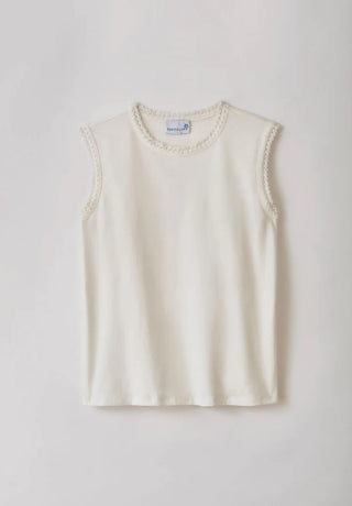 Logan Crew Neck Tank - Optic White