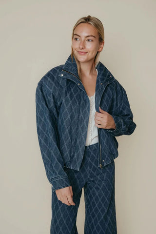 Jenna Jacket-Textured Denim