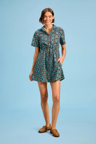 Summit Dress, Slate Mosaic