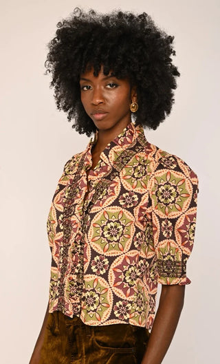Zuri Top-Letters To Hattie Medallion