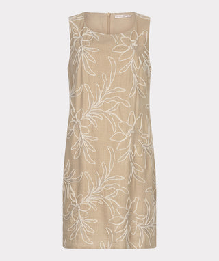Dress  Flower Embroidery - Sand