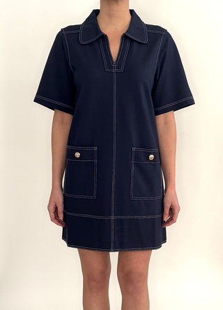 Lillie Mini Dress - Midnight Blue