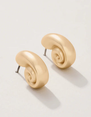 Nautilus Earrings Gold