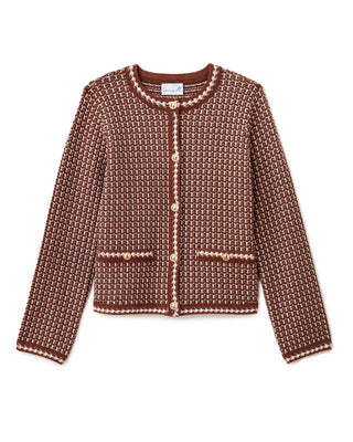 Evelyn Long Sleeve Cardigan - Espresso