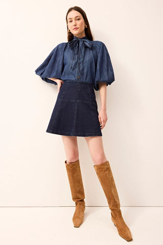 Crawford Skirt - Dark Wash
