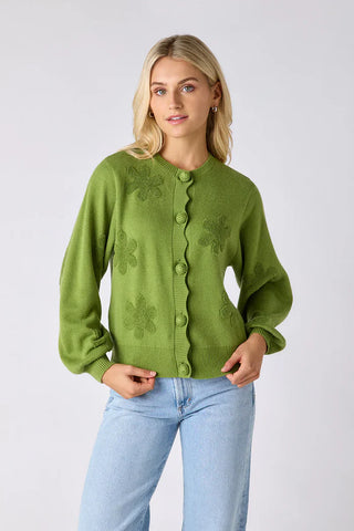 Colson Cardigan - Grass