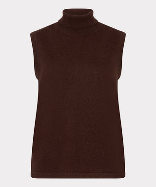 Sleeveless Sweater - Chocolate
