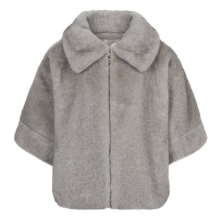 Coat Poncho Faux Fur