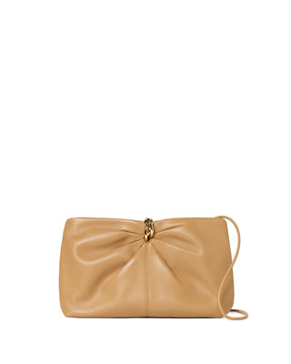 Corrine Gathered Multi Ring Clutch - Khaki