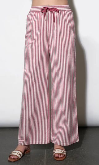 Hellen Stripe Pull Up Drawstring Pant