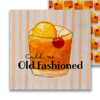 Call Me Old Fashioned Cocktail Napkin