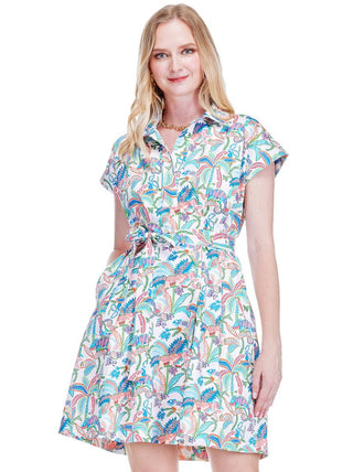 Fit & Darts Dress - Chameleon Paradise
