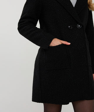 Cardigan Long Boucle - Black