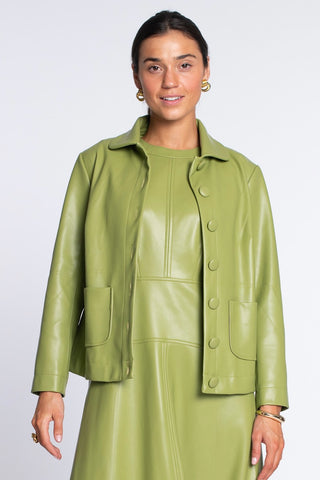 Reid Jacket-Olive Leather