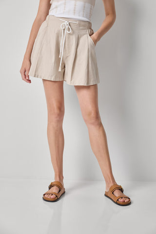 Linen Blend Easy Short - Bamboo