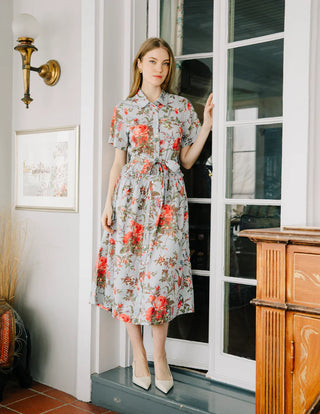 Drew Midi Dress - Battersea Floral Print