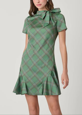 Bosher Dress-Olive Multi