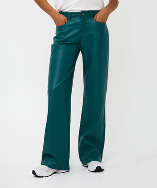 Wide Leg Trousers - Teal