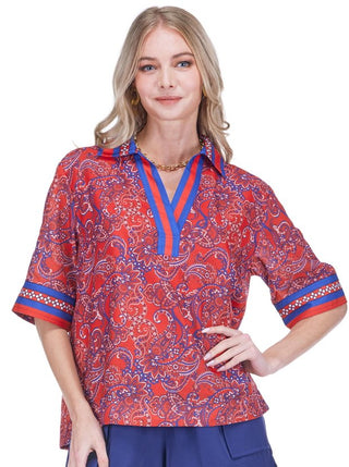Collar Overshirt - Liberty Paisley
