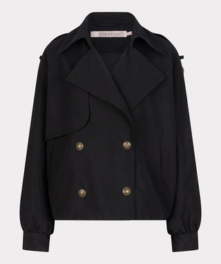 Coat Trench Bomber - Black