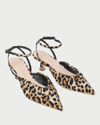 Rio - Leopard Smocked Kitten Heel