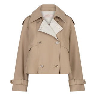 Coat Trench Short Balloon - Stone