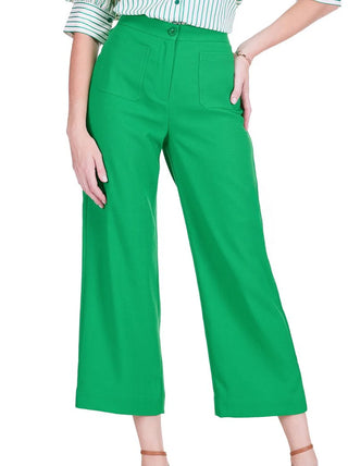 Pocket Crop Pant - Green